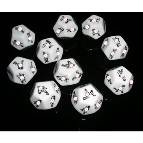 1Pcs Funny Sex Dice 12 Sides Hot Erotic Craps For Adults Sexual Romance Love Humour Gambling Pipe For Couples Party Gifts