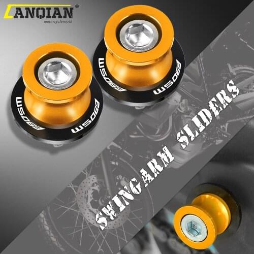 10MM Motorcycle Accessories Aluminum Swingarm Spools Slider Stand Screws For 690SM 690 SM 2007-2008 Swing arm Spool Slider Stand