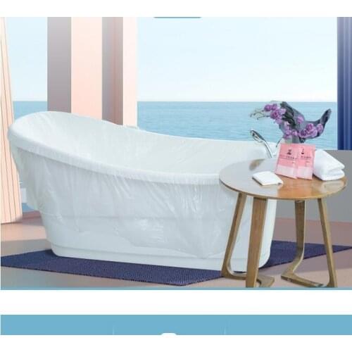 120Pcs/Lot Hotel Disposable Bath Bag SPA Bathtub Bag Thickened Bath Film Household Travel Goods Bath Supplies HA2081
