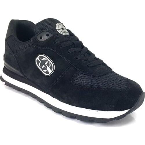 2022 Trend Yeni Sezon Model Tekstil Ayakkabı İle Kişiye Özel ve Rahat Siyah Nubuk Scootland 13382 Günlük Erkek Ayakkabı