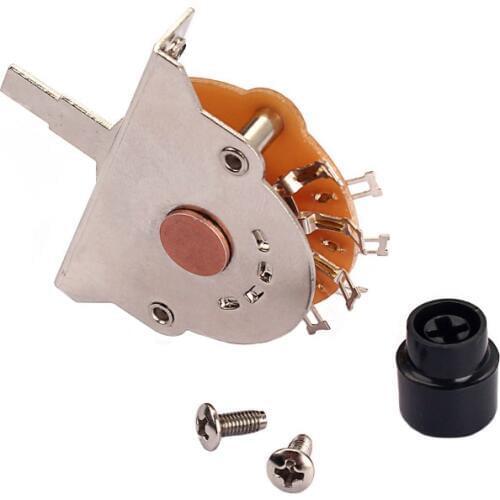 3 Way Lever Pickup Switch with Black Tip for Les Paul Electric Guitar Replacment Parts