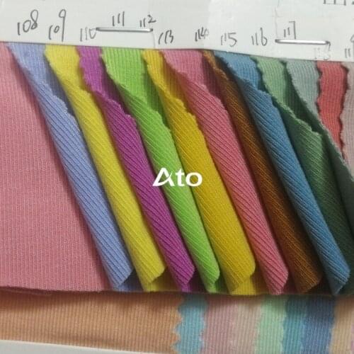 Free postage double-sided free cut high elastic soft spring summer autumn long-sleeved underwear rayon quality fabric 159 colors