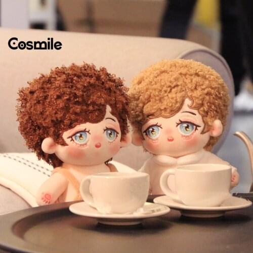 Cosmile Kpop Star 20cm Plush Doll Curly Hair Toy Body Cotton Cute Liimit Cosplay Fashion Kids Gift C