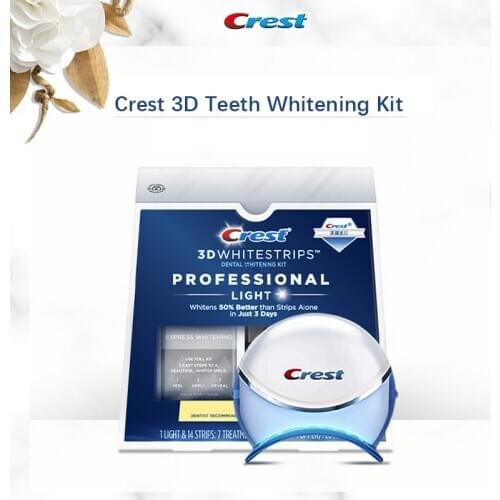 Crest 3D Whitestrips with Professional Blue Light Whitening Device Tooth Whitening Kit Express Whitening within 3 Days Original