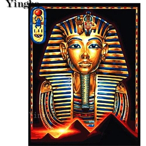 Egyptian pharaoh mask 5D DIY Diamond Painting Full Square Diamond Embroidery Mosaic landscape Picture Of Rhinestones Home Decor