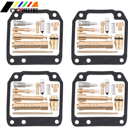 4 Sets Motorcycle Carb Carburetor Repair Kit Rebuild For YAMAHA XJR400 1994 1995 1996 1997 1998 1999 Motorbike Parts