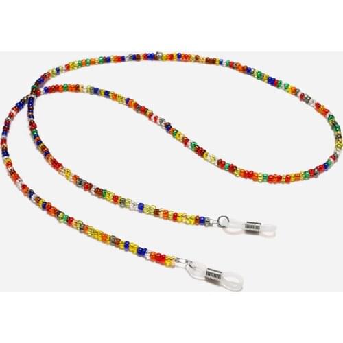 Colorful Acrylic Beaded Glasses Strap Sunglasses Chain Necklace Spectacle Cord Holder Rope Lanyard