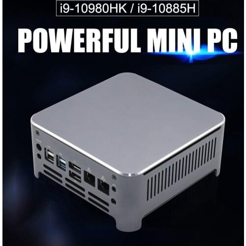 Fan Mini Computer 9th Gen Intel Core i7 9750H i9 9880H 9980HK Portable Game Pc Windows10 Pro DP HDMI Nvme High Speed for Gamer