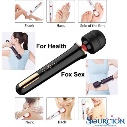 Powerful Clit Vibrator For Woman Huge AV Magic Massage Big Clitoral Stimulator Wand Personal Body Head Vibrator Erotic Sex Toys