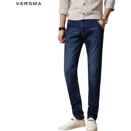 VERSMA 2017 Mens Skinny Denim Gray Black Jeans Men Hip Hop Famous Brand Causal Men Jeans Stretch Skinny Skateboard Pencil Pants