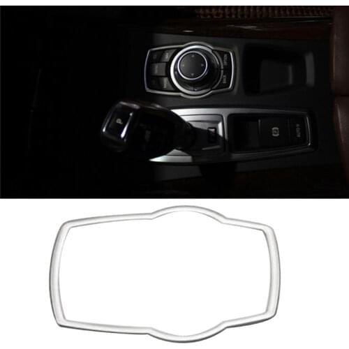 Stainless Steel Interior Refit Multimedia Buttons Cover Car Accessories For BMW X1 X3 X5 X6 F20 F01 F30 F15 F34 F31
