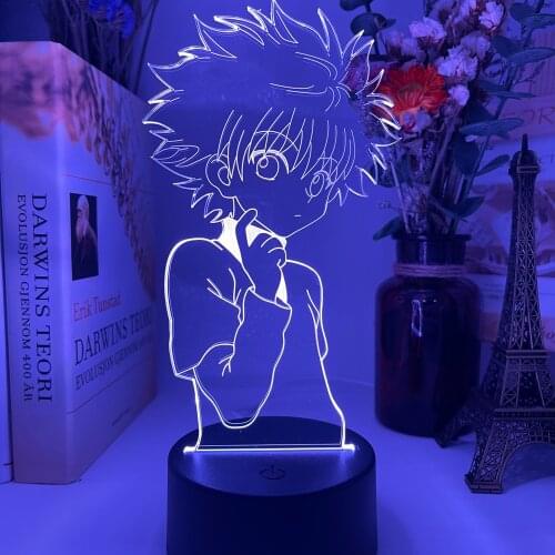 3D Night Lamp Anime Hunter X for Kids Child Bedroom Decor Nightlight Dropshipping Manga Birthday Gift Hunter Night Light Holiday
