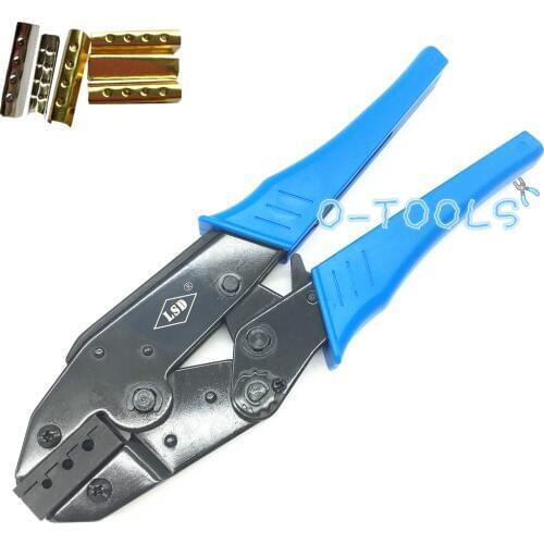 Ratchet aglet crimping pliers for attach metal sheath aglets to the end of laces hand aglet crimping tools crimpers