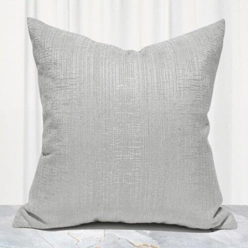 Simple Modern Bedroom Bay Window Decorative Pillows High Precision Gray White Cushion Cover Home Sofa Seat Jacquard Pillowcase