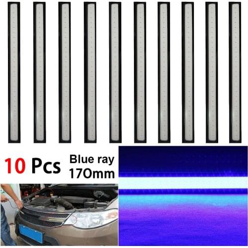 SALE 10PCS/Set Car LED Light Strip COB Daytime Running Light DC10V-12V Waterproof Fog Light 170 mm Car Accessories Dropshipping