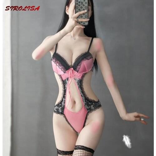 Sexy Lace Lingerie Maid Uniform Temptation Suit Female Bra And Panty Christmas Erotic Clothes Adult Hot pajamas Bodysuit Sets