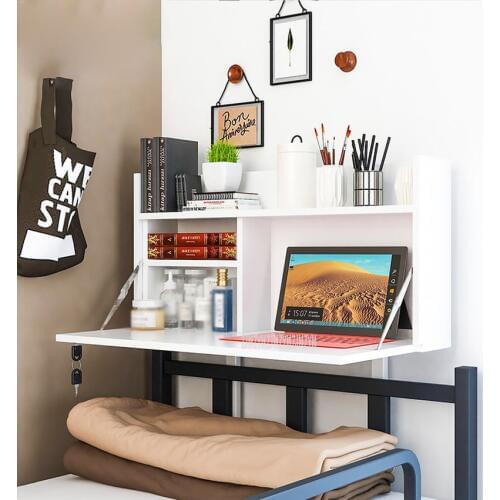 College Student Dormitory Foldable Table Mounted On Bed Creative Computer Laptop Notebook Stand On Bed Head Desk Table