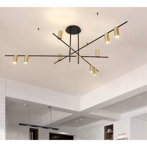 Modern Creative Design Gold Chandeliers LED Lighting Personality Hanging Branch lustre Lamp for Living Room Cafe Bar Restaurant