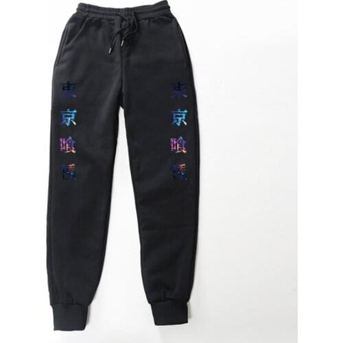 Japanese Anime Tokyo Gul Harajuku Mens Pants Printing Jogger Mens Pants Casual Sports Pants Kaneki Ken Fitness Sports Pants