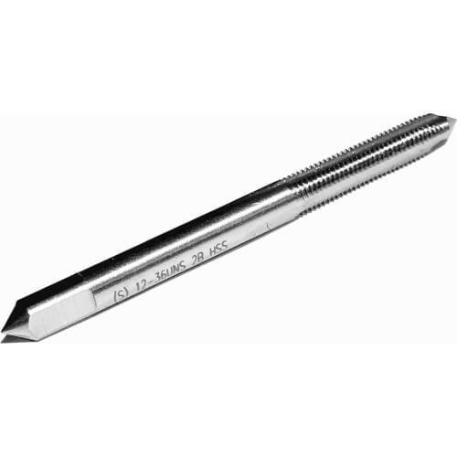 Free shipping 1pc of HSS6542 made American standard 12-24/28/36/40TPI machine tap screw tap for steel metal workpiece threading