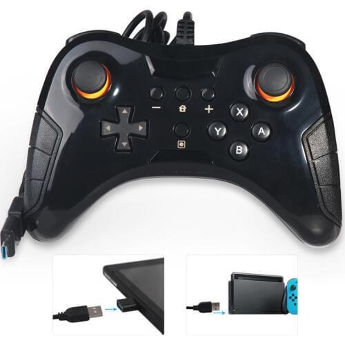 2-in-1 Wired Gamepads for Nintend Switch Gaming Console Switch Pro Controller Gamepad Joystick Support X INPUT Game on PC