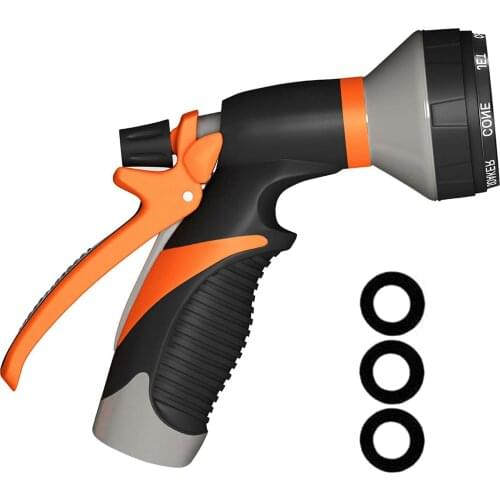 8 Pattern Garden Water Gun Hose Nozzle Mutifunctional Household Car Washing Yard Water Sprayer Pipe Tube Nozzle Sprinkle Tools