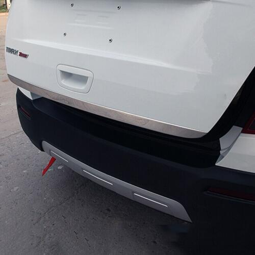 Stainless Steel For Chevrolet TRAX 2014 2015 2016 2017 2018 Car Accessories Rear Tailgate Trunk back door Cover Trim Styling
