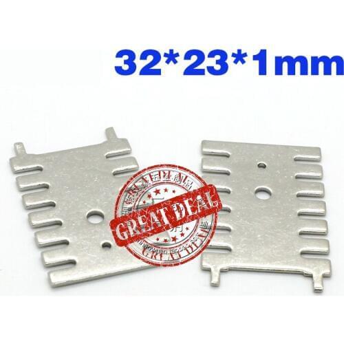 Free Shipping Wholesale 100PCS Electronic radiator aluminum heat sink 32*23*1MM chip thermal conductor