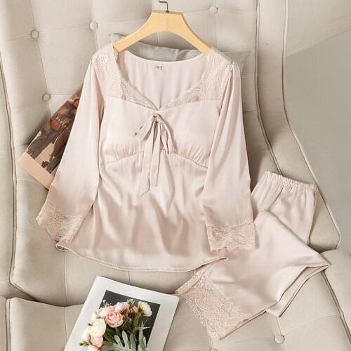 CEARPION Women's Silk Pajamas