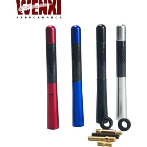 12cm Carbon Fiber Short Radio Antenna for Ford Focus Fiesta Peugeot Mazda Citroen Opel Astra Skoda Toyota Corolla Car Styling