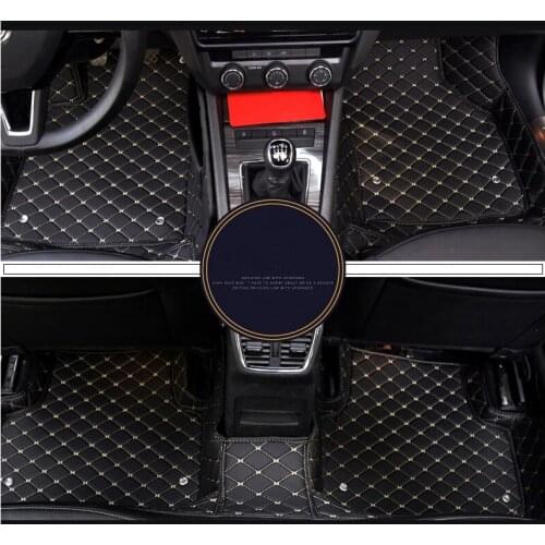 Lsrtw2017 Leather Car Floor Mats for Skoda Octavia A7 A5 2 3 Accessories Tour Rs Mk3 2004-2020 2010 2011 2018 2019 2008 2009 Mat