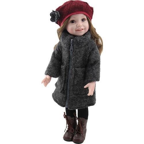 18 Inch Lovely Vinyl Baby Doll Girl Doll Realistic Hobbies Handmade Baby Alive Doll for Children Christmas Gifts