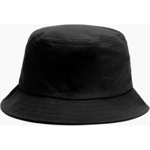 Black White Flat Bucket Hat Unisex Bob Caps Hip Hop Gorros Men Women Summer Panama Cap Beach Sun Fishing Boonie Hat