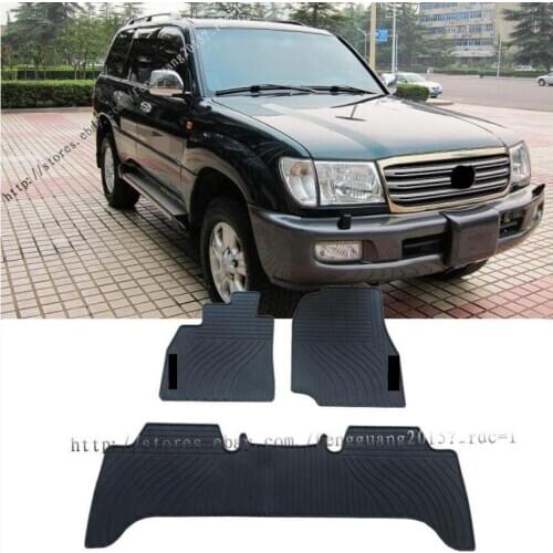 Fit For Toyota Land Cruiser LC100 1998-2007 Rubber waterproof Non-slip Floor Mats FloorLiner