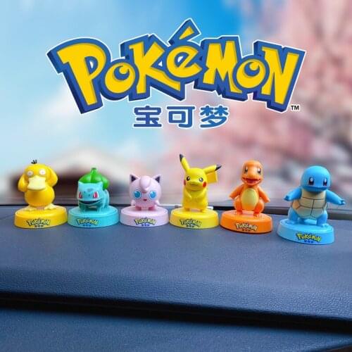 Pokemon Ornament Psyduck Charmander Pikachu Solid Perfume Anime Action Figure Model Toys Decoration Aromatherapy Fans Gift