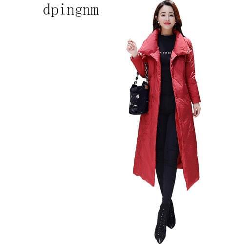 Down jackets 2018 FashionSuperior quality Women Winter Coat Long Slim Thicken Warm Jacket Down Cotton Padded Jacket Outwear Park
