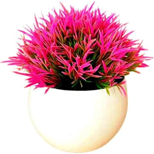 Creative Artificial Simulation Plant Pot No Fading Lifelike Plastic Office Desk Simulation Plant Pot for Home Ornaments