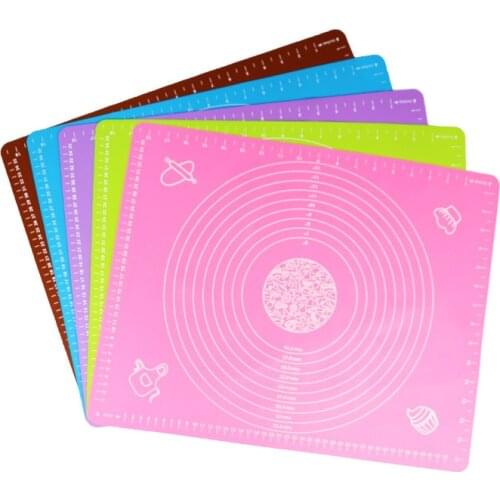 Reposteria Silicone Baking Pastry Mat With Measurement Non-slip Silicon for dough rolling mat non-slip silicone pastry mat