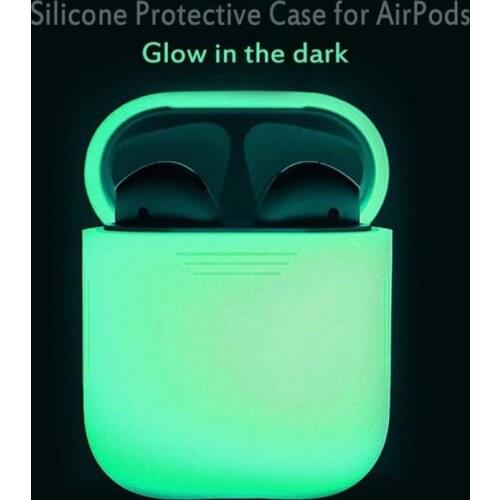 Headphone Silicone Protective Cover Shockproof Skid-proof Luminous Version 90 Degree Angle Structure Design Earphone Cover Box