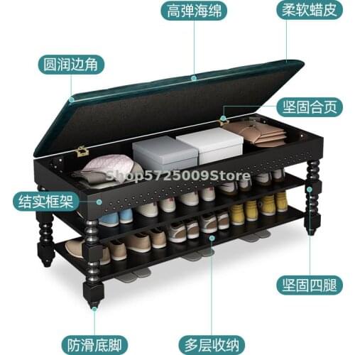 American Style Bench For Changing Shoes Design Of A Sitting Shoe Cabinet With Entrance For Household Use