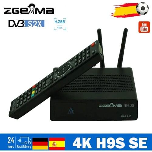 ZGEMMA H9S SE Satellite Receiver with 300M wifi linux&android dual OS DVB-S2X Multistream 4K UHD 2016P Upgrade from H9S decoder