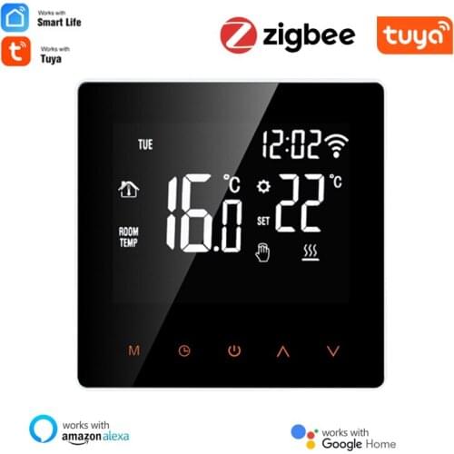 Smart Zigbee Thermostat For Electrical/Water Floor Heating Temperature Controller Thermostat Voice Work With Alexa Google Home