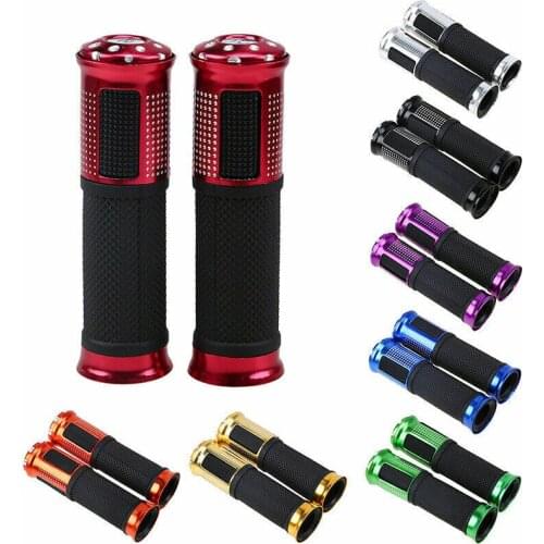 1 Pair Universal 7/8" 22MM CNC Motorcycle Handlebar Grip Handle Bar Motorbike Handlebar Grips For Option