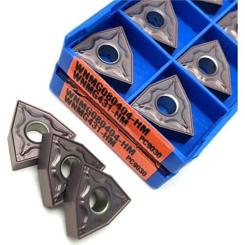 WNMG080404 HM PC9030 Carbide inserts External Turning Cutting tool Steel processing CNC Turning insert WNMG 080404 Cutting tool