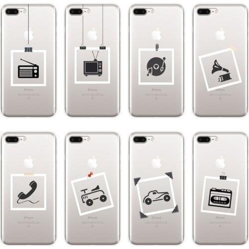 Back Cover For iPhone X XR XS MAX 8 7 6S 6 S Retro Vintage Old Car Cassette Soft Silicone Phone Case For iPhone 6 S 6S 7 8 Plus