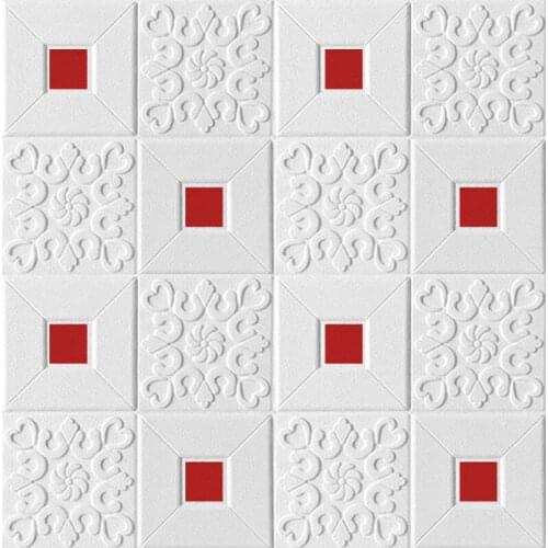 10pcs Brick Foam Panels 3D Wall Stickers Self-adhesive DIY Embossed Stone Wallpaper Home Decor Living Kitchen Room Decoration