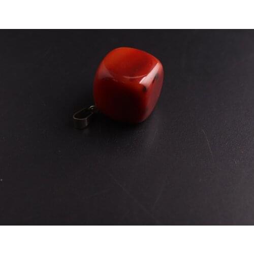 7 Chakra Natural Stone Carnelian Jewelry Suspension Natural Gem Stone Quartz Square Pendulum Reiki Healing Necklace Pendants