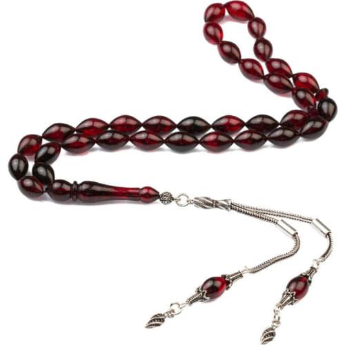 Burgundy-Black Bakalite Rosary (Tasbih)