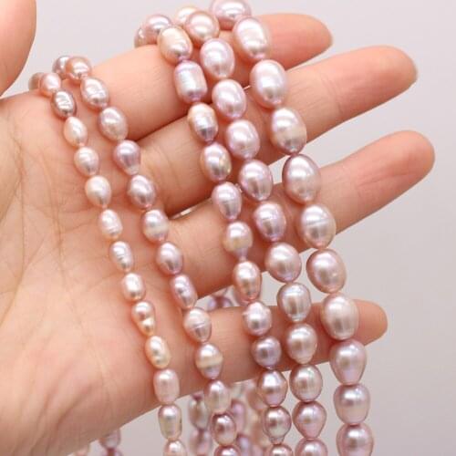 AA High Quality Natural Freshwater Pearl Rice-Shaped Loose Beads For Jewelry Making DIY Bracelet Earring Necklace Accessory