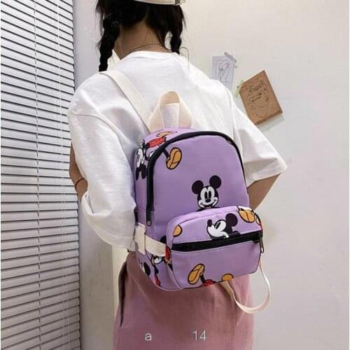 Disney childrens backpack 3D Cartoon Mickey Mouse kindergarten Schoolbag Animal Kids plush Backpack School Bags Girls Boys